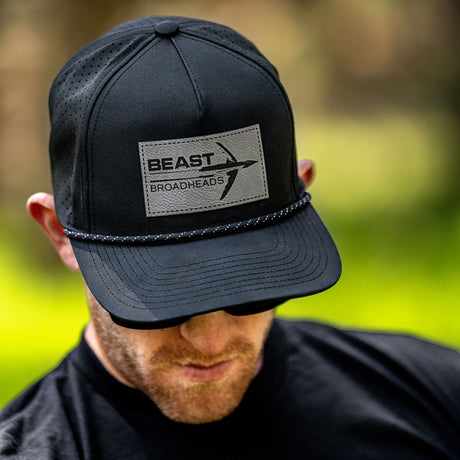 Beast Black Silver Patch Hat